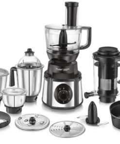 Prestige Endura Pro 1000W Multi Functional Mixer Grinder With Ball Bearing Technology|6 Jars With Food Processing Attachments |14 Different Functionalities|Black & Silver - 1000 Watts